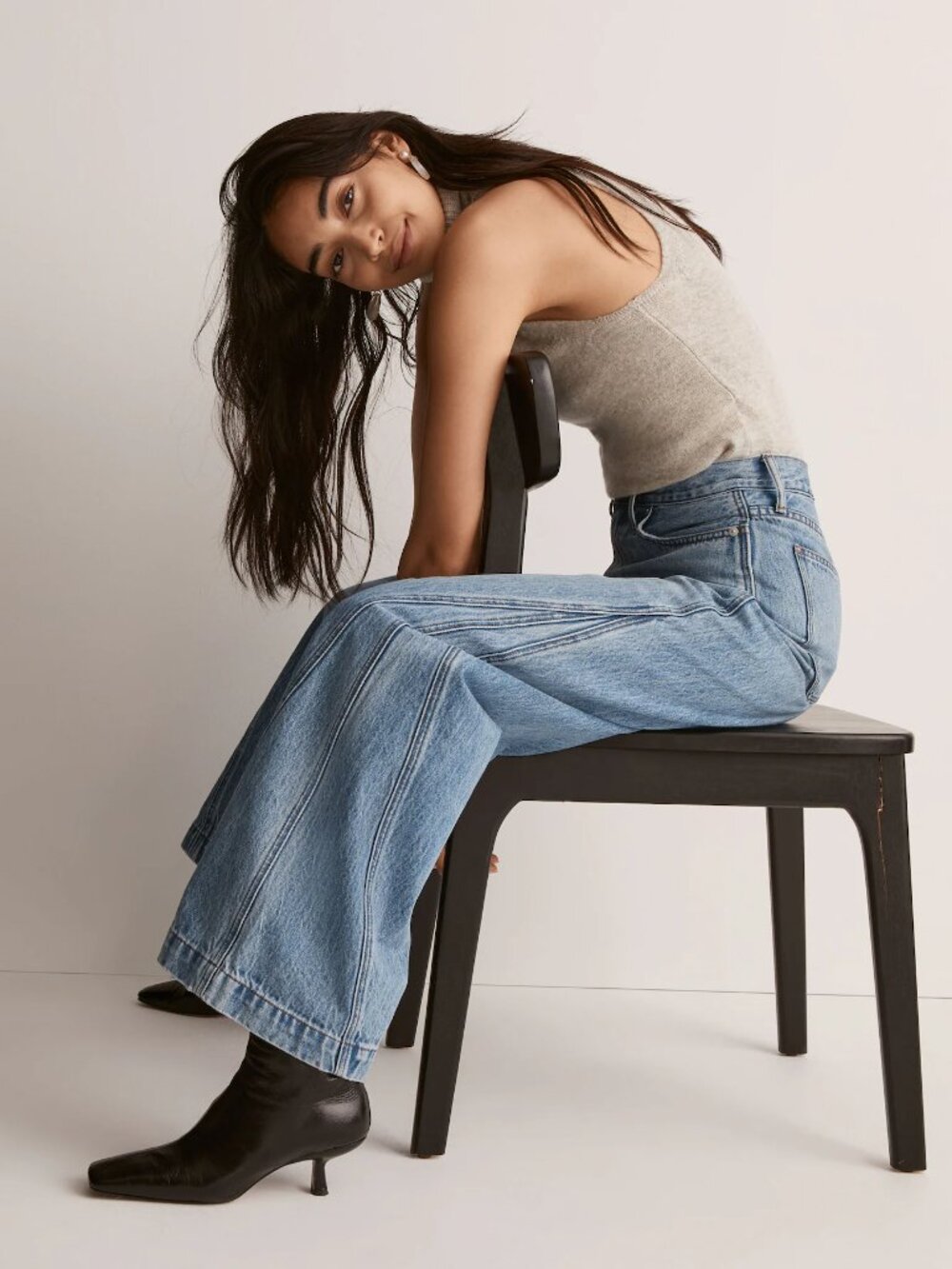 Madewell Superwide-Leg Jeans in Parson Wash: Inset Edition – Size 29